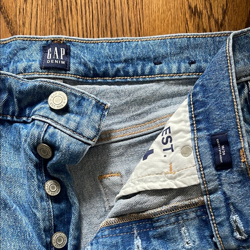 GAP Denim Blue women's cheeky straight Jeans